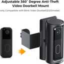 Blink Doorbell Mount Adjustable 360 Degree Angle Compatible with Blink Video Doorbell(2025 Model), No-Drill Blink Camera Bracket Holder for Home, Apartment & Dorm (Door Mount)