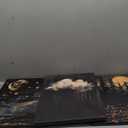 Mysterious Dark Melancholic Clouds Wall Art Dark Moon and Stars Abstract Gothic Vintage Painting Artwork Forest Pine Tree Yellow Flowers Poster Print For Living Room Bedroom Dining Room Home Decor 16x12 Inch (16L"x12W")