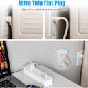 Power Strip, 2300J Surge Protector Power Strip, 5ft Extension Cord with 2 USB A/1 USB C Ports for iPhone 16 15/Plus/Pro/Pro Max, Flat Plug-TUV Listed