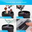National Geographic Rock Tumbler Kit Hobby Edition Includes Rough Gemstones, and 4 Polishing Grits, Great STEM Science Kit for Geology Enthusiasts, Rock Polisher for Kids and Adults