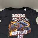 Mom of The Birthday Boy Monster Truck Birthday Novelty T-Shirt, 2XL