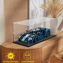 Acrylic Display Case Box for 1/12 Scale Model Car, Dustproof Protective Assemble Cover for Lego Fast and Furious Dodge 42111, Batman Batmobile 42127, Display Box for Collectibles (19.7x7.9x7.9inch)