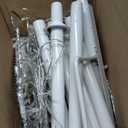 13.5FT Smart Christmas Tree Lights LED, Remote & App Control IP67 Waterproof Multiple Scene Modes Waterfall Lights with Pole, Sync Music Modes Christmas Decorations for Outdoor Xmas Party Wedding