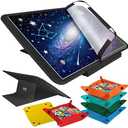 Metionga 1000 Pieces Jigsaw Puzzle Board with 6 Colored Sorting Trays & Cover, Lightweight Felt Puzzle Mat with Multi Angle Adjustable Stand, Portable Puzzle Table with Non-Slip Surface for Adults