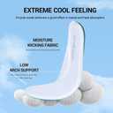 Women's Knit Slip On Walking Shoes - Comfort Ballet Flats with Rubber Sole & Arch Support (White)