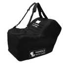 J.L. Childress Padded Infant Car Seat Bag - Travel Bag for Airplane, Fits Most Baby & Infant Car Seats, Compatible with UPPAbaby, Nuna, & Chicco, Airport Accessories, AirTag Compatible- Premier, Black, No Wheels