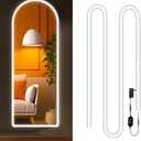 Vanity Lights for Mirror, Hollywood Style Makeup Lights with Dimmer and Power Supply, Waterproof, 16.ft/5M 600 White LEDs Makeup Vanity for Bathroom (Mirror Not Included)