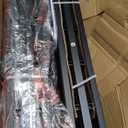 ROIL 14 inch Metal Queen Bed Frame with Rounded Corner and Headboard Hole Mattress Retainers 3500LBS Heavy Duty Steel Slats No Box Spring Needed Platform Noise-Free Easy Assembly