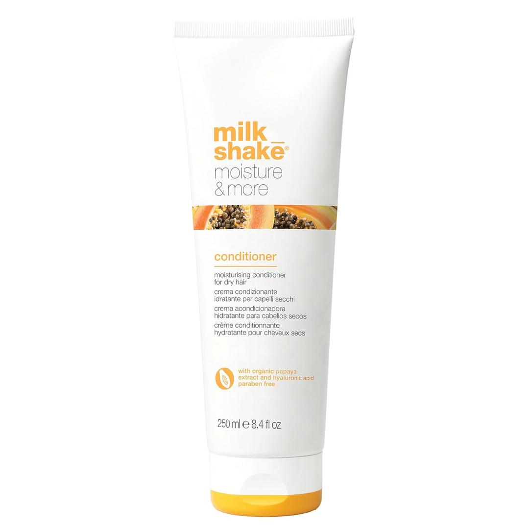 milk_shake moisture & more conditioner creamy formula to hydrate and soften dry hair for smoother, shinier, easy-to-manage hair (8.4 Fl Oz (Pack of 1))
