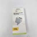 Cell Candy 12W Fast Charge Dual USB Wall Charger 2 Prong White Module Port Portable Power Pack 1800 MAH
