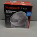 Honeywell TurboForce Air Circulator, Small Tabletop Fan, Quiet Personal Fan for Home or Office, 3 Speeds, 90 Degree Pivoting Head, White, HT-904