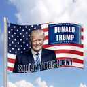 US United States of America President Trump USA 2024 MAGA Still My President Make America Great 3x5 feet Flag Banner Vivid Color Double Stitched Brass Grommets (Trump21)