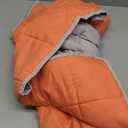yescool Weighted Blanket for Adults (20 lbs, 60 x 80, Orange) Cooling Heavy Blanket for Sleeping Perfect for 190-210 lbs, Queen Size Breathable Blanket with Premium Glass Bead, Machine Washable