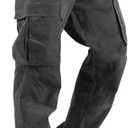THWEI Mens Cargo Pants Casual Joggers Athletic Pants Cotton Loose Straight Sweatpants (3X-Large, Grey)