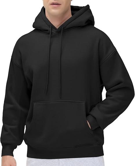 THE GYM PEOPLE Men's Fleece Pullover Hoodie Loose Fit Ultra Soft Hooded Sweatshirt With Pockets, XL