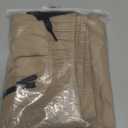 AGVNG Mens Cargo Pants with 4 Pockets Water Resistant Quick Dry Hiking Pants Elastic Waist Drawstring UPF 50+ Lightweight Work Golf Casual Travel Khaki Small