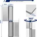 4 Pack Weld On Lift Off Hinges, 3-1/4" Heavy Duty Weldable Removable Flag Hinges, 440 Lbs Capacity for Trailer Ramp, Gate Door