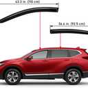 Lightronic Extra Durable Outside Mount Auto Vent Window Visor, Fits 2016-2022 Honda HR-V (HRV), UV Protection Rain Guard, Original Wind Deflector, No-Drill Easy Install, Dark Smoke, 4-Pcs