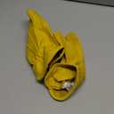 Yellow Leather Gloves, Size Large