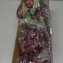 Artificial Peonies Silk Flowers, Burgundy Faux Peony Bouquet 4 Bundles Florals Arrangements for Farmhouse Home Boho Wedding Table Centerpiece, Fake Plastic Flowers Bulk for Vase Decoration (Burgundy)