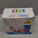 REGNBUE Slushy Maker Cup, Quick Frozen Magic Squeeze Cup for Juice Milk Yogurt Ice Cream Make, DIY Smoothie Cooling Cup with Lid & Straw for Kids Friends Family (Blue)