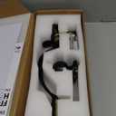 Elemake Front Door Handle - Exterior/Interior Front Entry Handleset with Door Knob, Passage Keyless Entry Door Lock, Reversible for Left & Right Handed Door | Matte Black