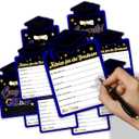 Advice Cards for Graduate, Graduation Decorations, Blue Advice Card for Class of 2026 Graduation Party, Favor Cards for High/College/Senior School, Party Decoration And Supplies, 20 Cards + Envelopes