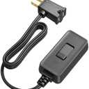 DEWENWILS Plug in Dimmer Switch for Lamp, Table Lamp Dimmer for Dimmable LED/CFL Lights and Incandescent Bulbs, Full Range Slide Control, Extension Cord Dimmer, Black