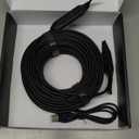 Active Optical USB 3.0 Extension Cable Fiber Optic Type A Male to Female USB Extension Cord USB Extender 5Gbps Data Transfer for Webcam,Gamera, USB Hub, Keyboard, Hard Drive, Printer(82ft)