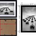 DOAI ART 22x28 Poster Frame Black without Mat or 18x24 with Mat - Polished Plexiglass for Wall Vertically or Horizontally Display - Wall Mounting Hardware Included, 22x28-1 Pack