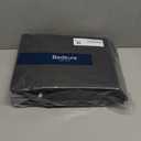 Bedsure 100% Washed Cotton Duvet Cover Queen Size - Black Minimalist Duvet Cover Linen Like - PureWoven Plain Simple & Soft Comforter Cover for All Seasons (Black, Queen, 90"x90")