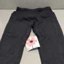 Stelle Women's Capri Yoga Pants with Pockets Essential High Waisted Legging for Workout (Large, Cotton Like Softness-black)