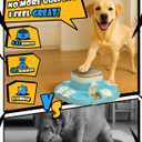puppyspout Dog Puzzle Toy2 Levels for Smart Dogs, Slow Feeder with Button for IQ Training and Mental Enrichment