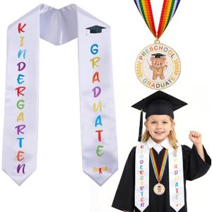 NNG Kindergarten Graduation Stole and Medal Set,2026 Graduation Sash with Award Medal,Graduation Gift for Ceremony Party Favor