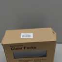 200 Count Clear Disposable Plastic Forks, Heavy Weight Disposable Forks Plastic Utensils for Parties, Picnics, Big Event, Daily Use