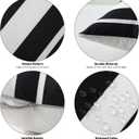 3 x OTOSTAR Set of 4 Waterproof Throw Pillow Covers 16x16 Inch Farmhouse Geometric Square Pillow Cases for Couch Patio Furniture Balcony Garden Outdoor DecorationGeometry70-Black