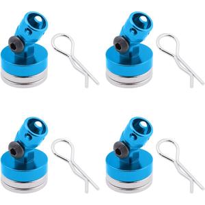 Hobbypark Alloy Magnetic Stealth Invisible Body Post Mount Shell for Drift RC Touring Car (Pack of 4)
