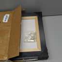 Framed Neutral Abstract Wall Art, 4 Piece Modern Minimalist Canvas Prints in Earth Tone and Brown Black Beige Colors, Contemporary Square Wall Decor for Living Room Bedroom Office Entryway, 12x12