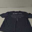 John 3:16 Christian Bible Verse WWJD Religious BACK DESIGN T-Shirt (Small, Black)