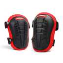 WORKPRO Knee Pads for Work, Construction Knee Pads with Ergonomic Gel Cushion and Foam Padding for Gardening, Carpentry, Welding, Roofing, Cleaning (Black&Red)
