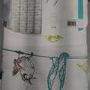 Dainty Home 100% Cotton Printed Medallion Designed 70" x 72" Shower Curtain (Spa)