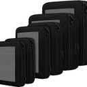 BAGAIL 6 Set Compression Packing Cubes Travel Accessories Expandable Packing Organizers (Square Mesh, 06-Black), 13.75 Inches X 12.75 Inches X 4.5 Inches