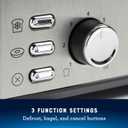 Oster 4 Slice Toaster, With 7 Browning Settings, Extra Wide Slots For Bagels and Special Breads, Removable Easy-to-Clean Crumb Tray, Cancel/Defrost/Bagel, Stainless Steel