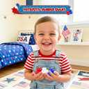 4E's Novelty Patriotic Rubber Ducks (24 Pack) Bulk 2" - 4th of July Party Favors, Patriotic Party Supplies Gifts toys for Kids Adults Fourth of July, Jeep Ducking