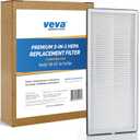 Veva HEPA Filter Replacements Compatible with Medify MA-40 Home Air Purifier - Captures 99.97% of Particles, 3-in-1 Replacement Filters, Honeycomb Carbon, Charcoal Activated Cleaner