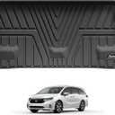 3W Cargo Liner Fit for Honda Odyssey 2026 2025-2018 Custom Fit Trunk Liner Mini Passenger Van, All Weather Use Heavy Duty Trunk Mat Black
