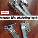 2 Pack Cabinet Hinge Door Concealed Hinges Fixed Soft Hinges Heavy Duty Lid Support Hinges