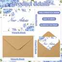 Affrolling 50 Sets Change of Adress Postcards with Envelopes New Adress Cards for New Home Watercolor Hydrangea and Front Door Design Moving Announcement Cards for Housewarming(Hydrangea)