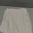 Women's High-Waist Wide Leg Pants - Elegant Off-White Trousers with Side Zipper, Pleated Front, Formal & Casual Wear, Size M