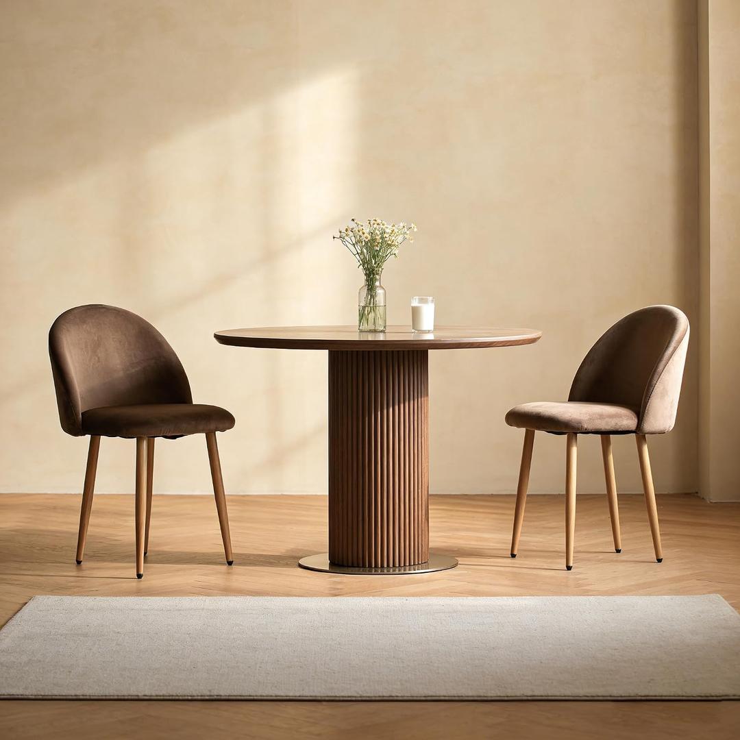 Big Dining Chairs Set of 2, Velvet Chairs
